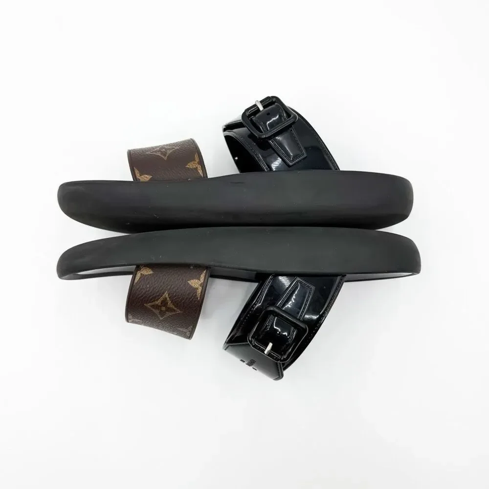 Louis Vuitton Sunbath LV Sandals Slides Monogram Mules EU 38 US 8